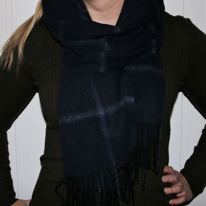 Hovedbilde Bea Scarf Navy Check