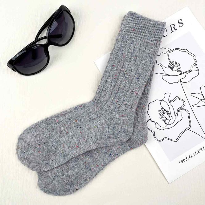 Bilde av Solid Color Heat Socks - Grey