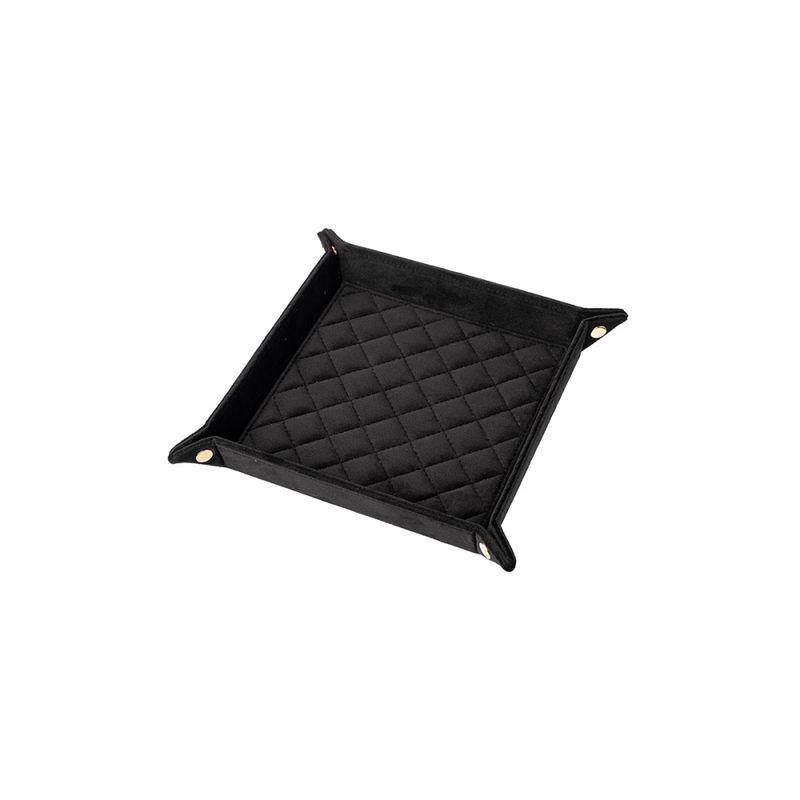Velvet Quilted Jewellery Tray Medium