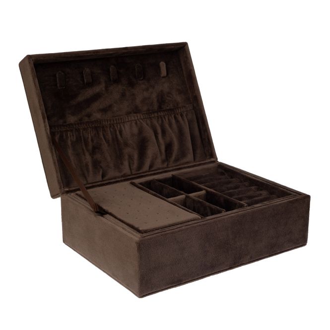 Hovedbilde Velvet Jewellery Box Large W/Crystals